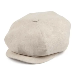 City Sport Linen Newsboy Cap - Oatmeal