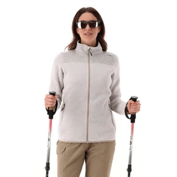 CMP Womens Knit Tech Full Zip Fleece