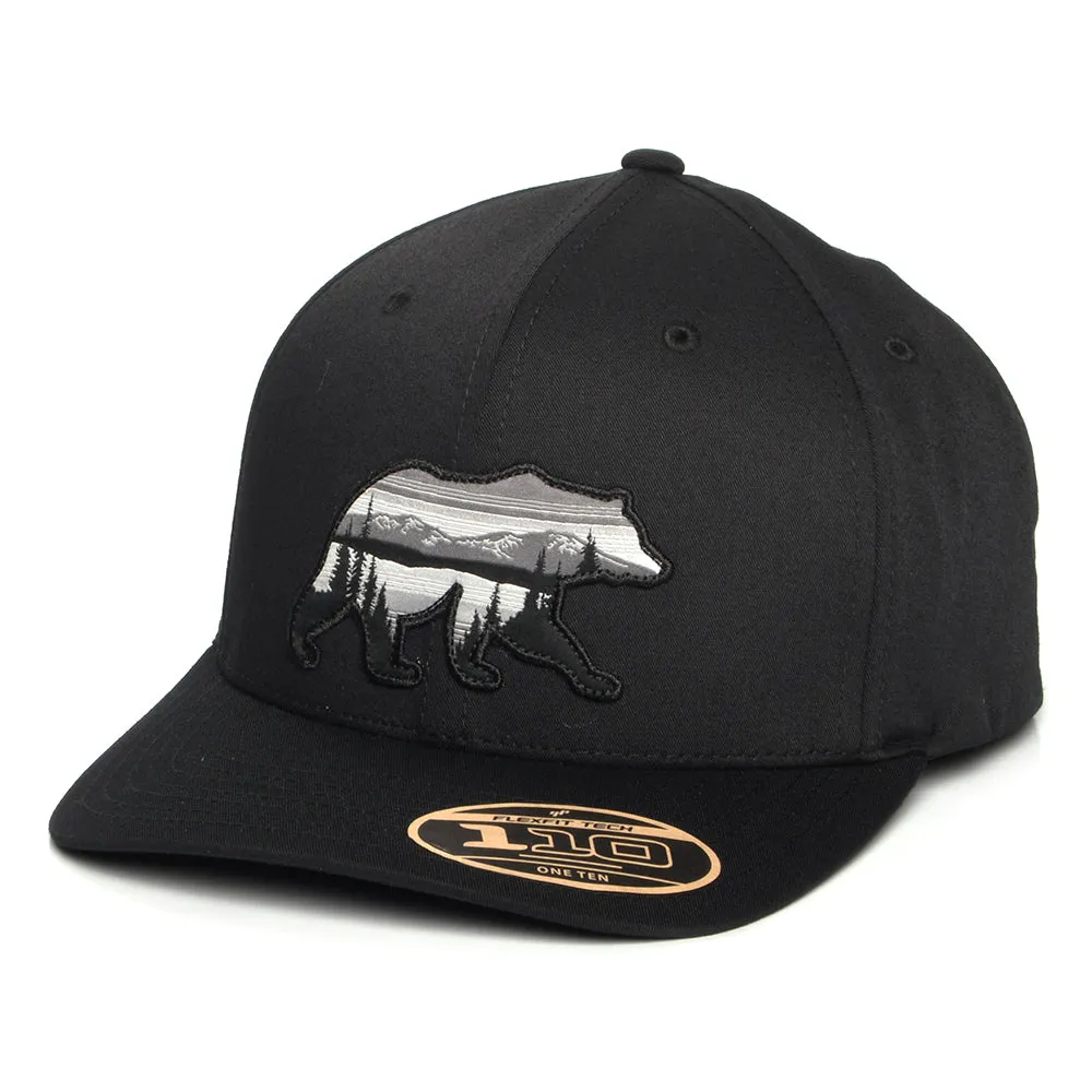 Columbia Hats Scenic Stroll Lost Lager 110 Flexfit Snapback Cap - Black