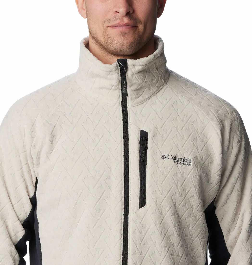 Columbia Men Beige Omni-Wick Titan Pass 3.0 Fleece Jacket