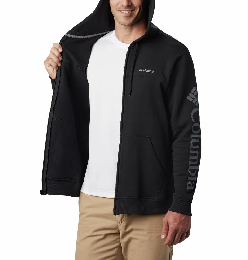 Columbia Men Black Sun Protection M Logo Fleece Jacket