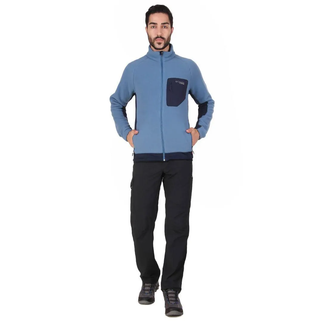 Columbia Men Blue Omni-Wick Titan Pass 2.0 II Fleece Jacket