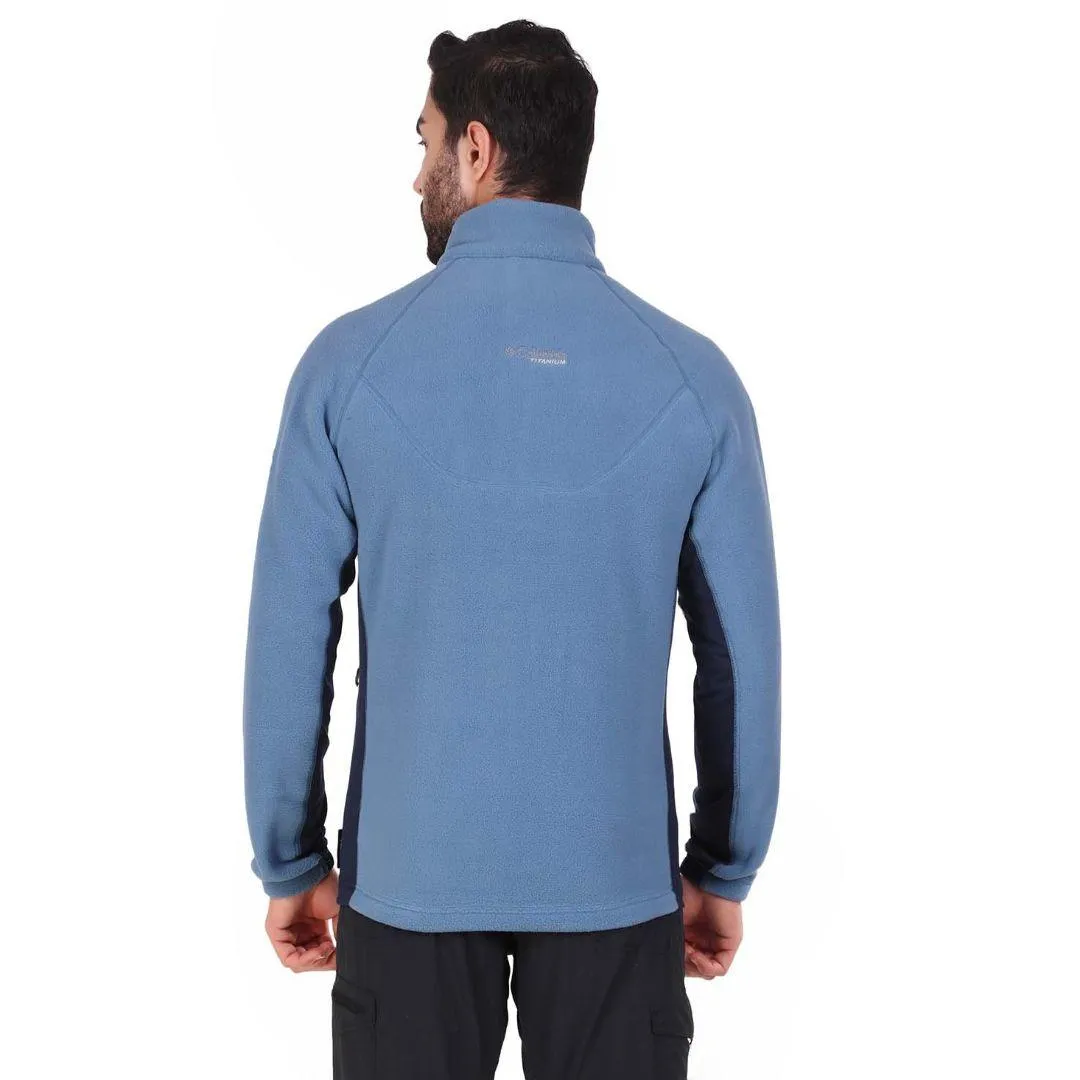 Columbia Men Blue Omni-Wick Titan Pass 2.0 II Fleece Jacket