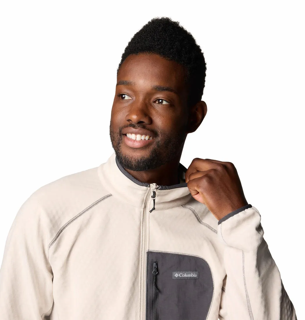 Columbia Men Brown Omni-Heat Helix Outdoor Tracks II Fleece Jacket