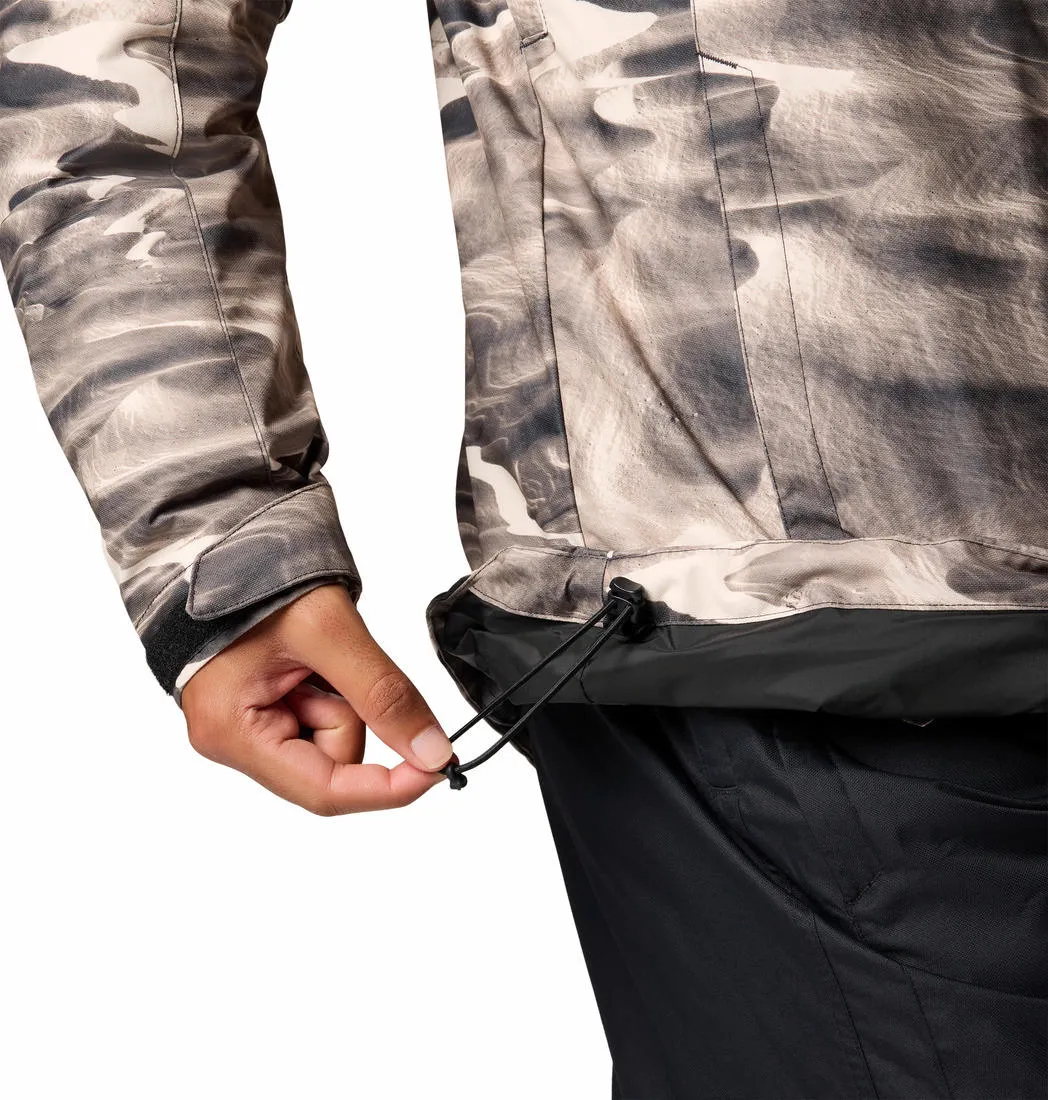 Columbia Men Brown Omni-Heat Reflective Whirlibird V Printed Inetrchangeable Jacket
