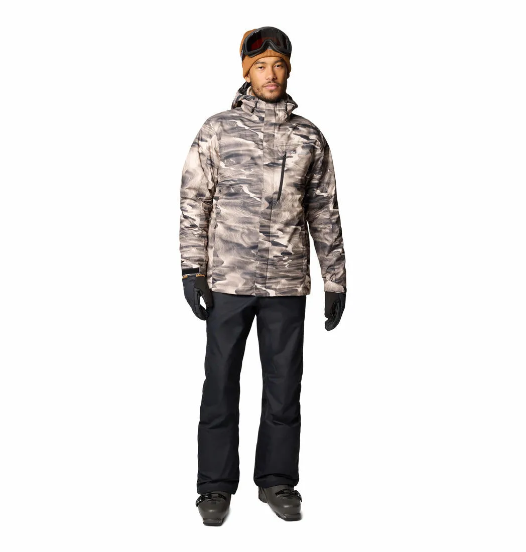Columbia Men Brown Omni-Heat Reflective Whirlibird V Printed Inetrchangeable Jacket