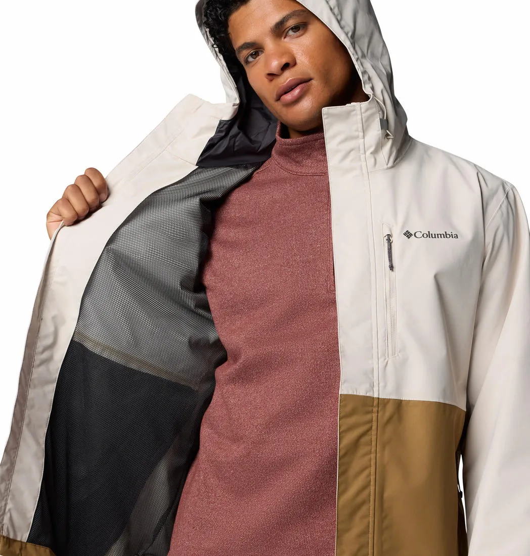 Columbia Men Brown Omni-Tech Hikebound II Waterproof Rain Jacket