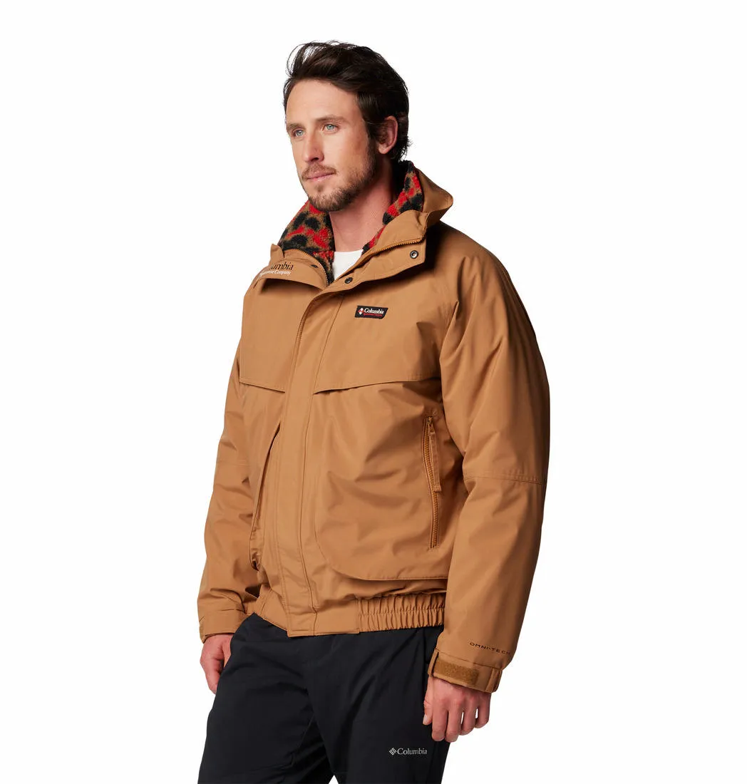 Columbia Men Brown Omni-Tech Powderkeg II Remastered Inetrchangeable Jacket