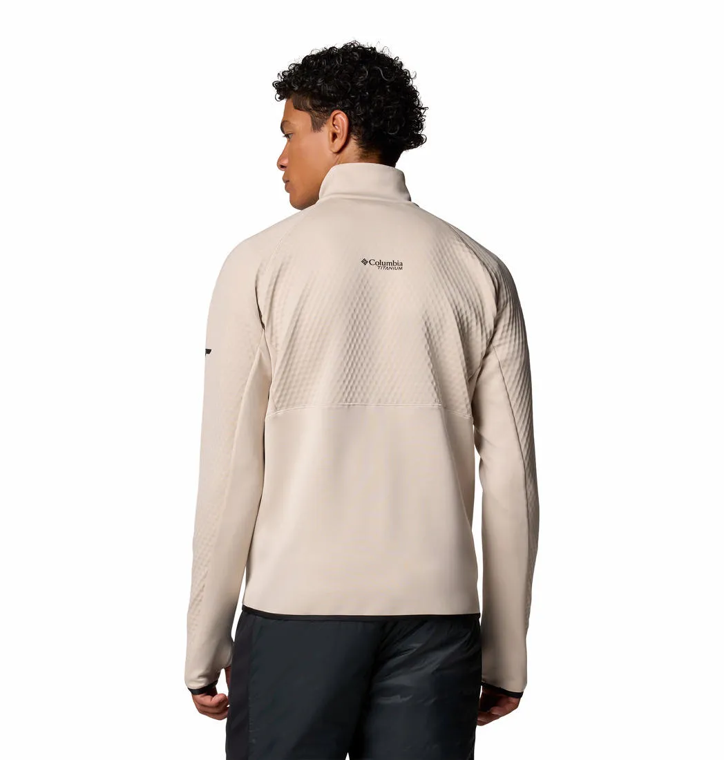 Columbia Men Brown Omni-Wick Crystal LeafHelix Fleece Jacket