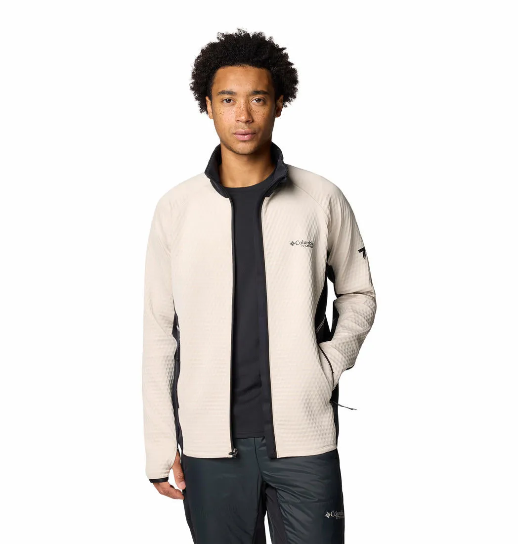 Columbia Men Brown Omni-Wick Crystal LeafHelix Fleece Jacket