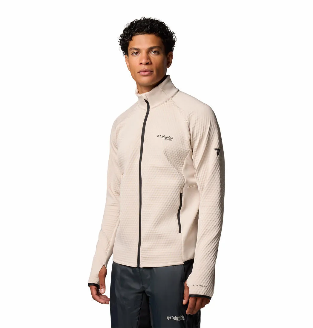Columbia Men Brown Omni-Wick Crystal LeafHelix Fleece Jacket