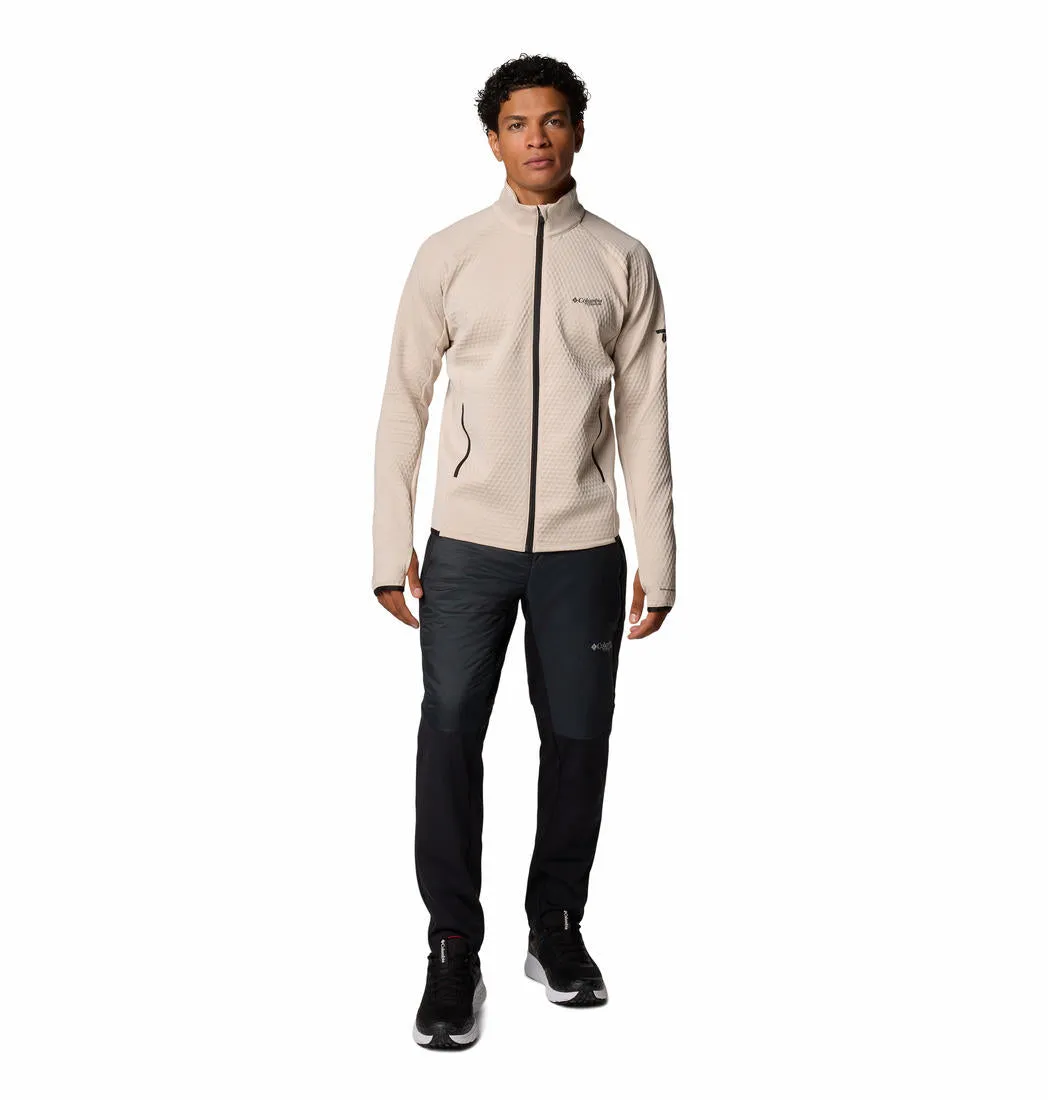 Columbia Men Brown Omni-Wick Crystal LeafHelix Fleece Jacket