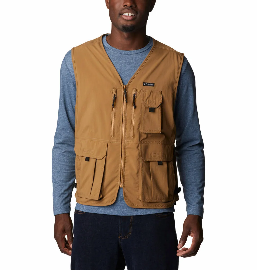 Columbia Men Brown Omni-Wick Silver Ridge Utility Gillet