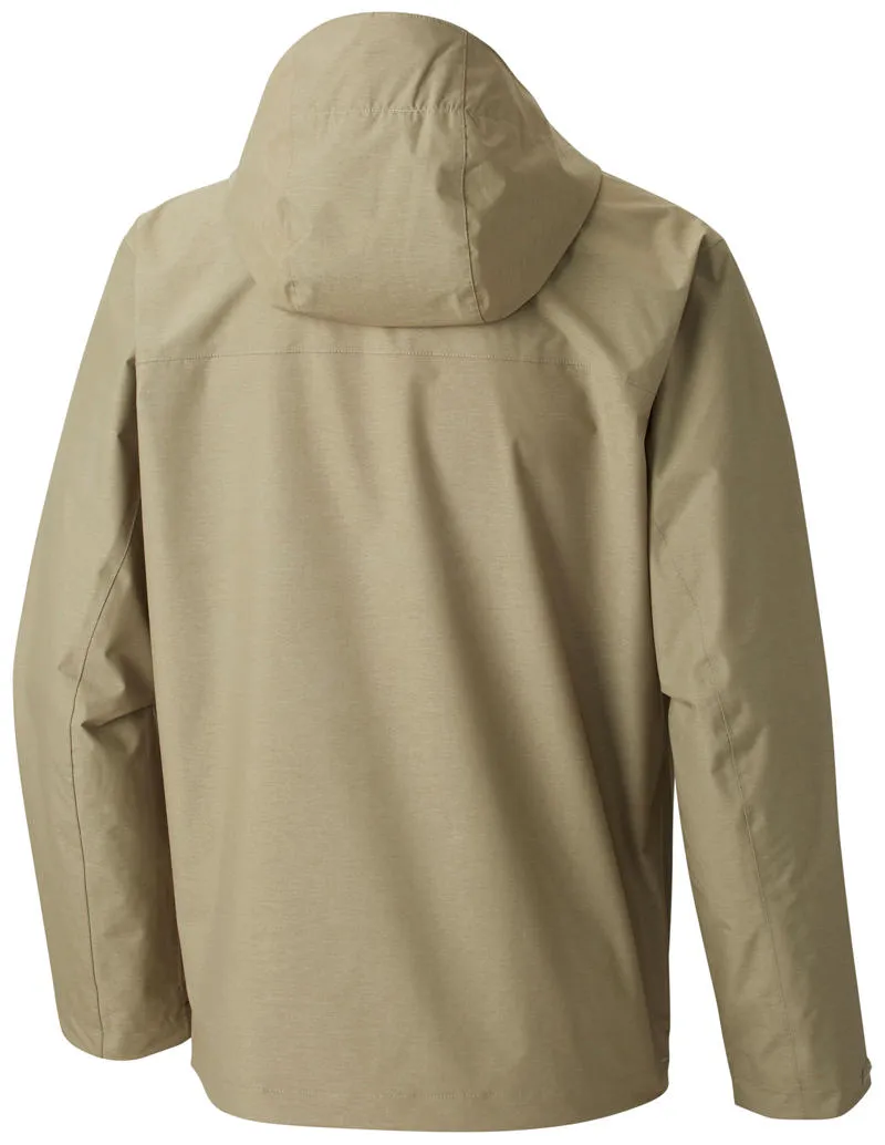 Columbia Men Green Omni-Tech Diablo Creek Rain Shell Waterproof Rain Jacket
