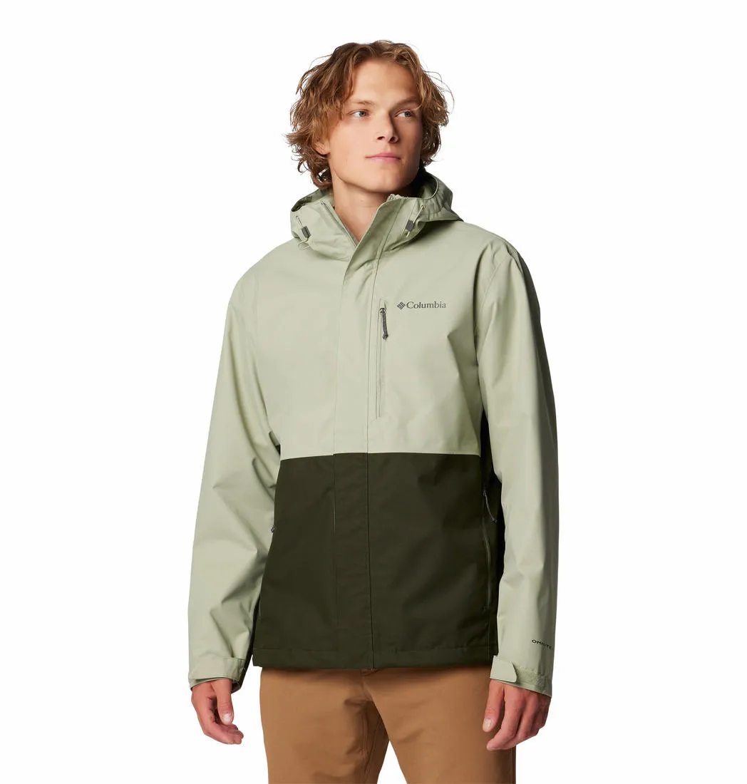 Columbia Men Green Omni-Tech Hikebound II Waterproof Rain Jacket