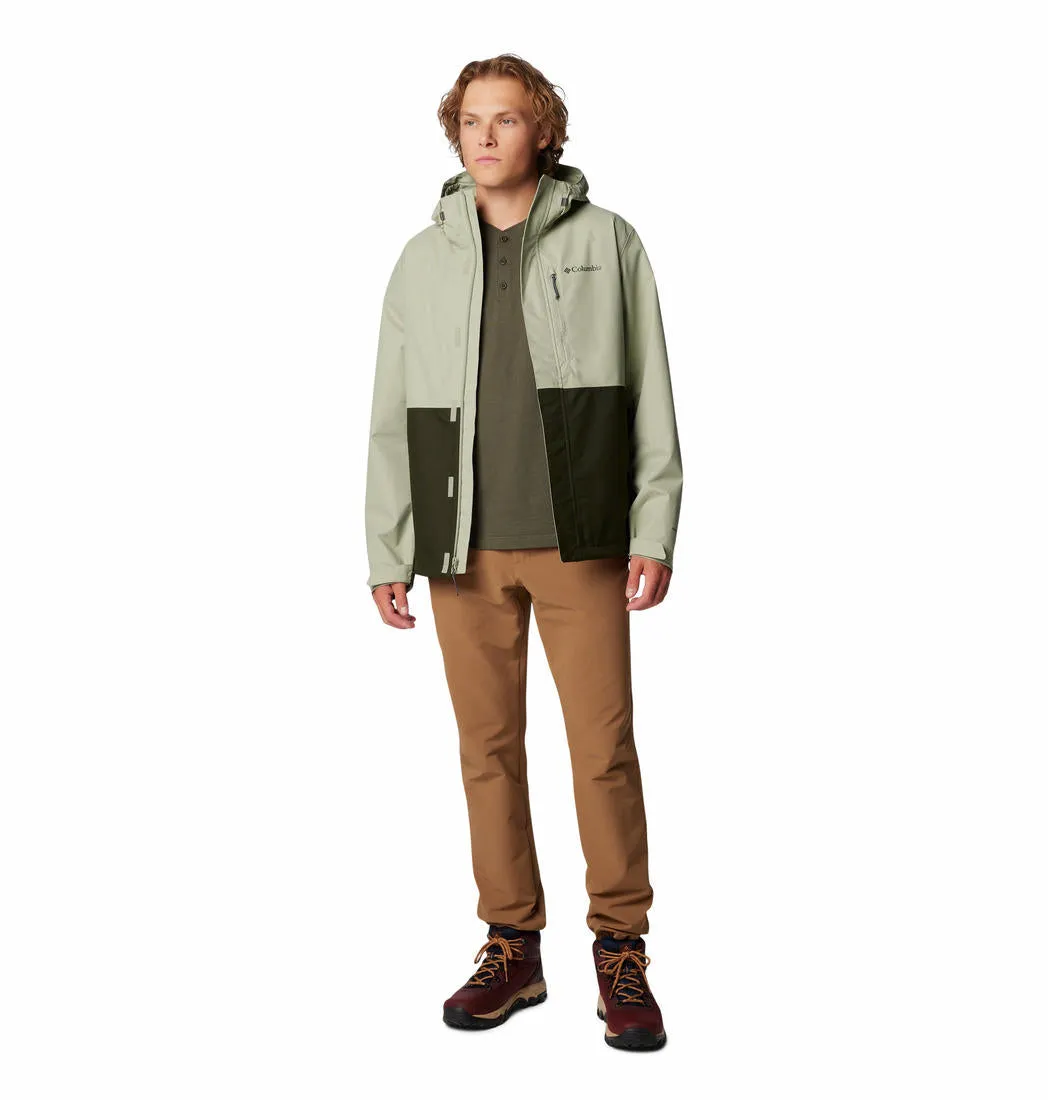 Columbia Men Green Omni-Tech Hikebound II Waterproof Rain Jacket
