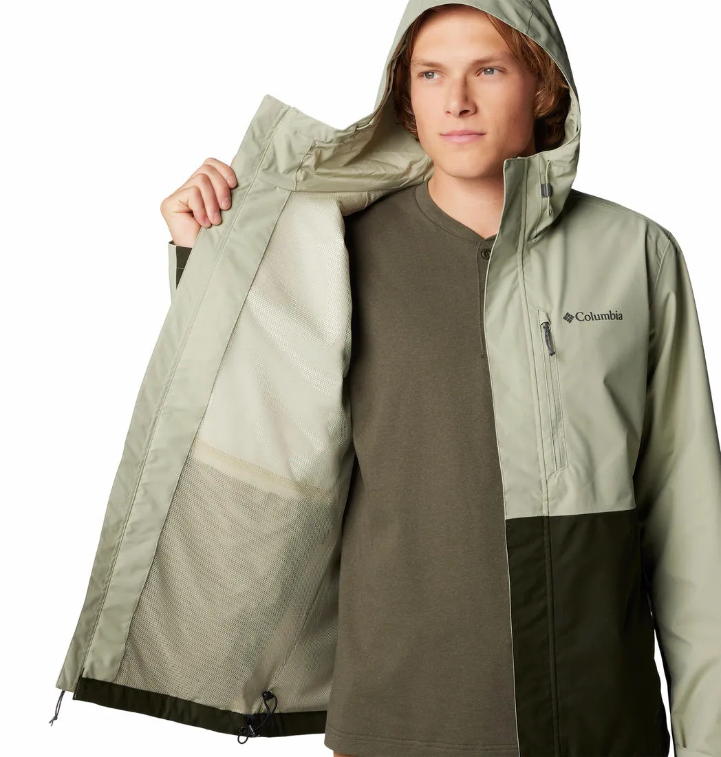 Columbia Men Green Omni-Tech Hikebound II Waterproof Rain Jacket