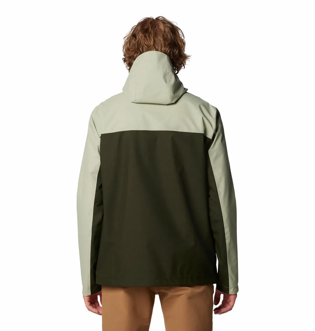 Columbia Men Green Omni-Tech Hikebound II Waterproof Rain Jacket
