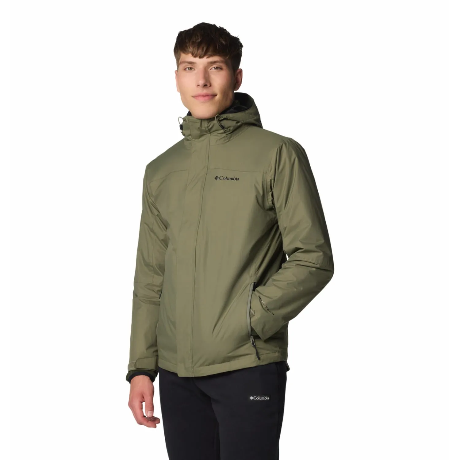 Columbia Men Green Omni-Tech Tunnel Falls II Inetrchangeable Jacket