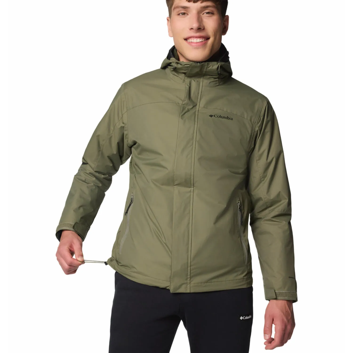 Columbia Men Green Omni-Tech Tunnel Falls II Inetrchangeable Jacket