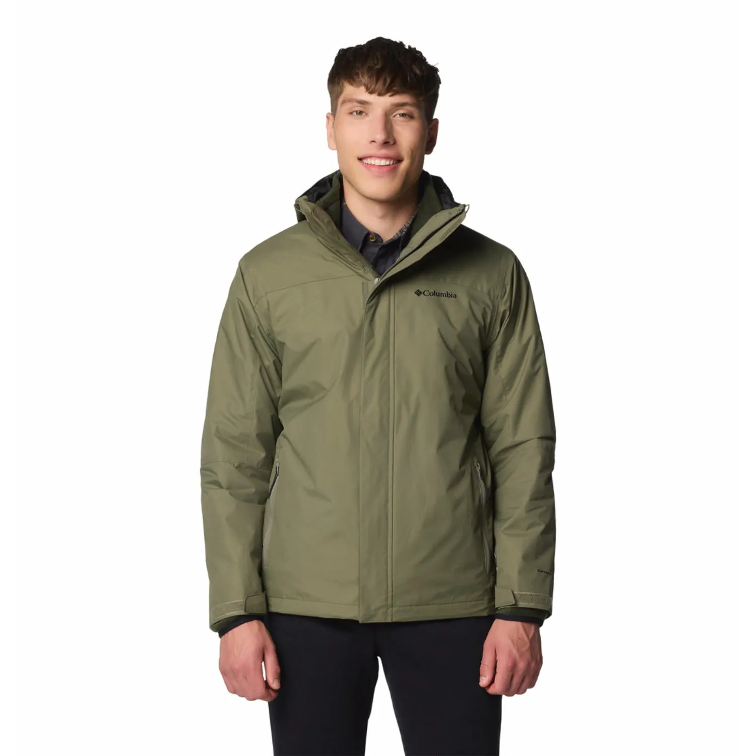 Columbia Men Green Omni-Tech Tunnel Falls II Inetrchangeable Jacket