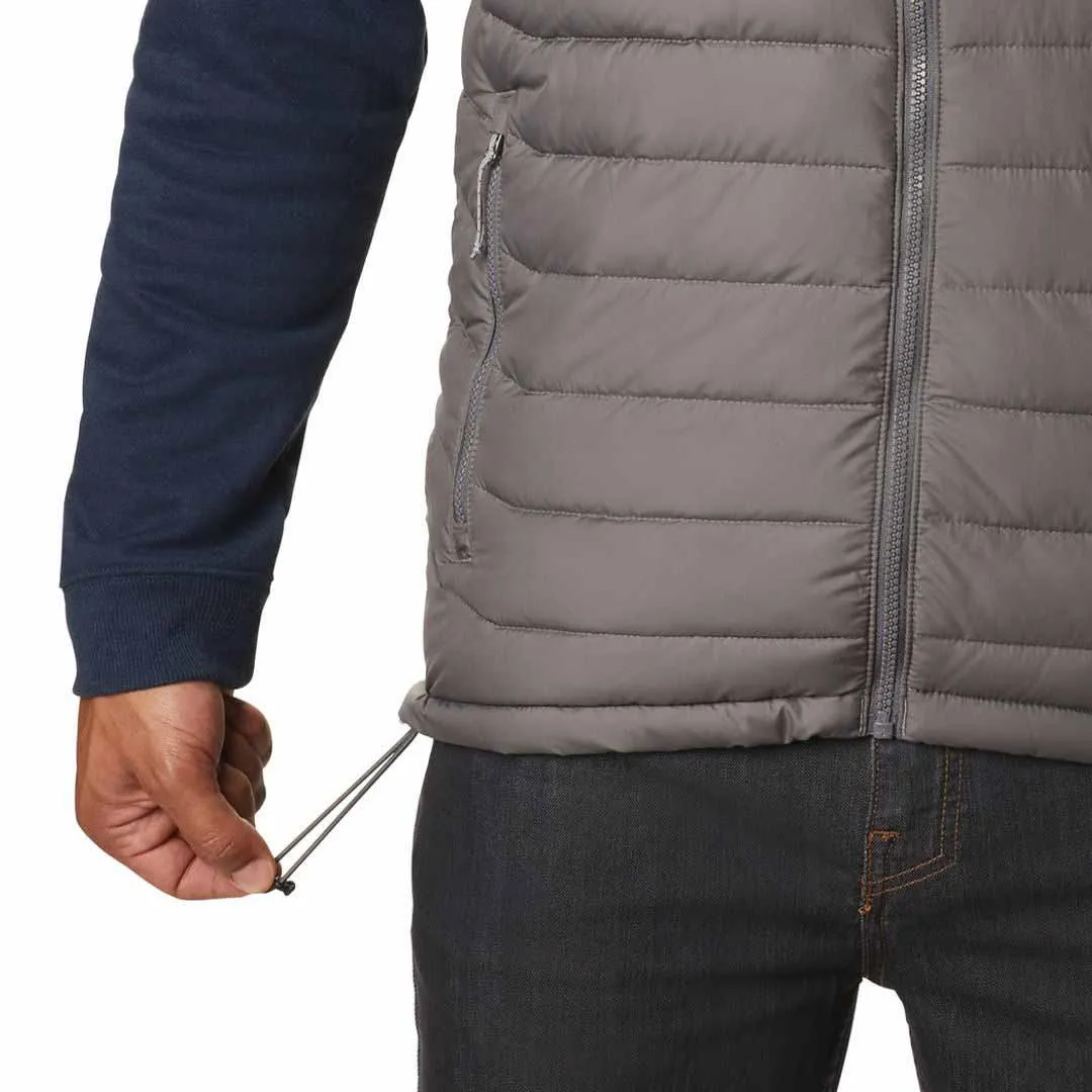 Columbia Men Grey Omni-Heat Reflective Powder Lite Vest