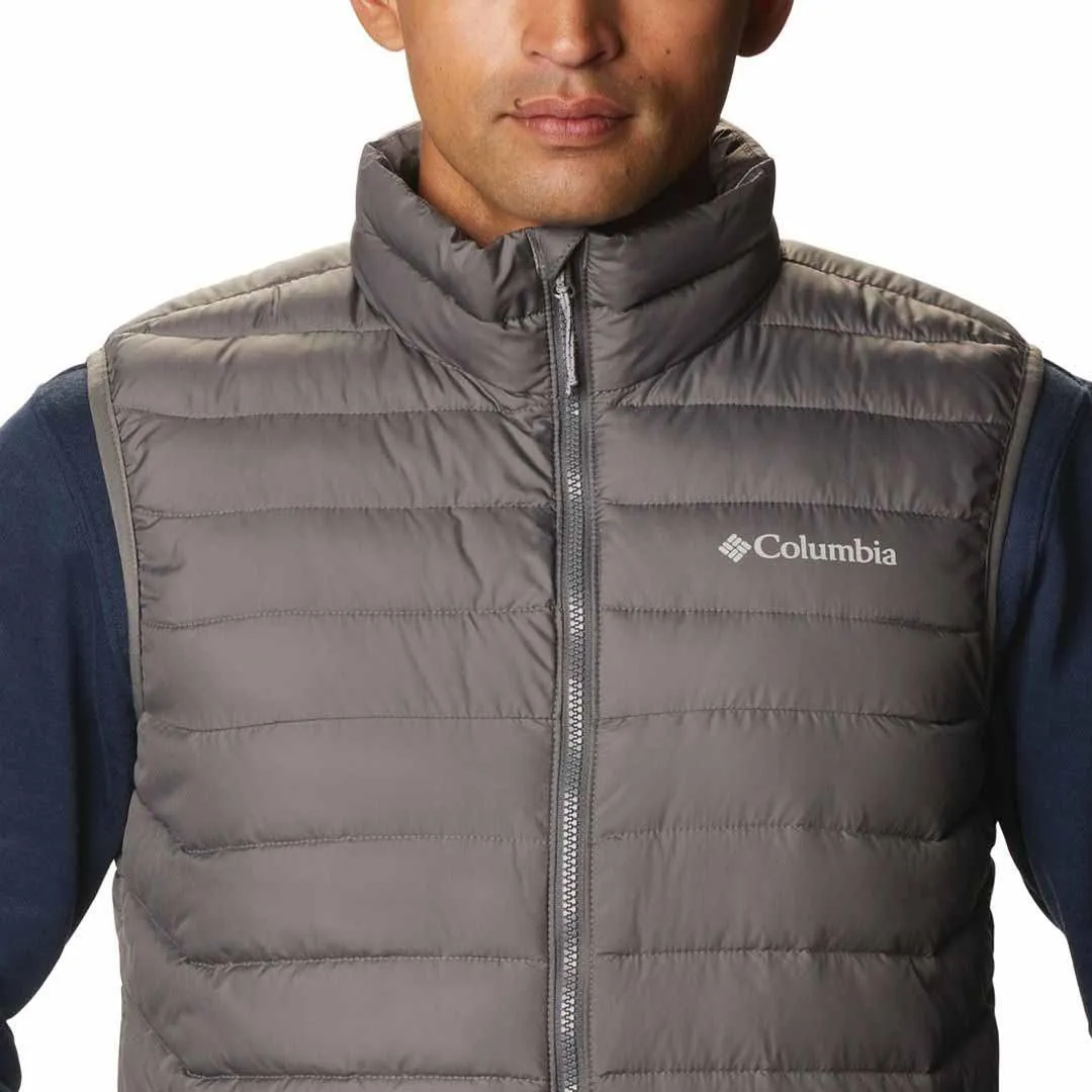 Columbia Men Grey Omni-Heat Reflective Powder Lite Vest