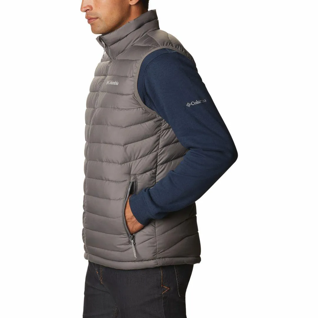 Columbia Men Grey Omni-Heat Reflective Powder Lite Vest