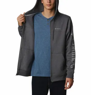 Columbia Men Grey Sun Protection M Logo Fleece Jacket