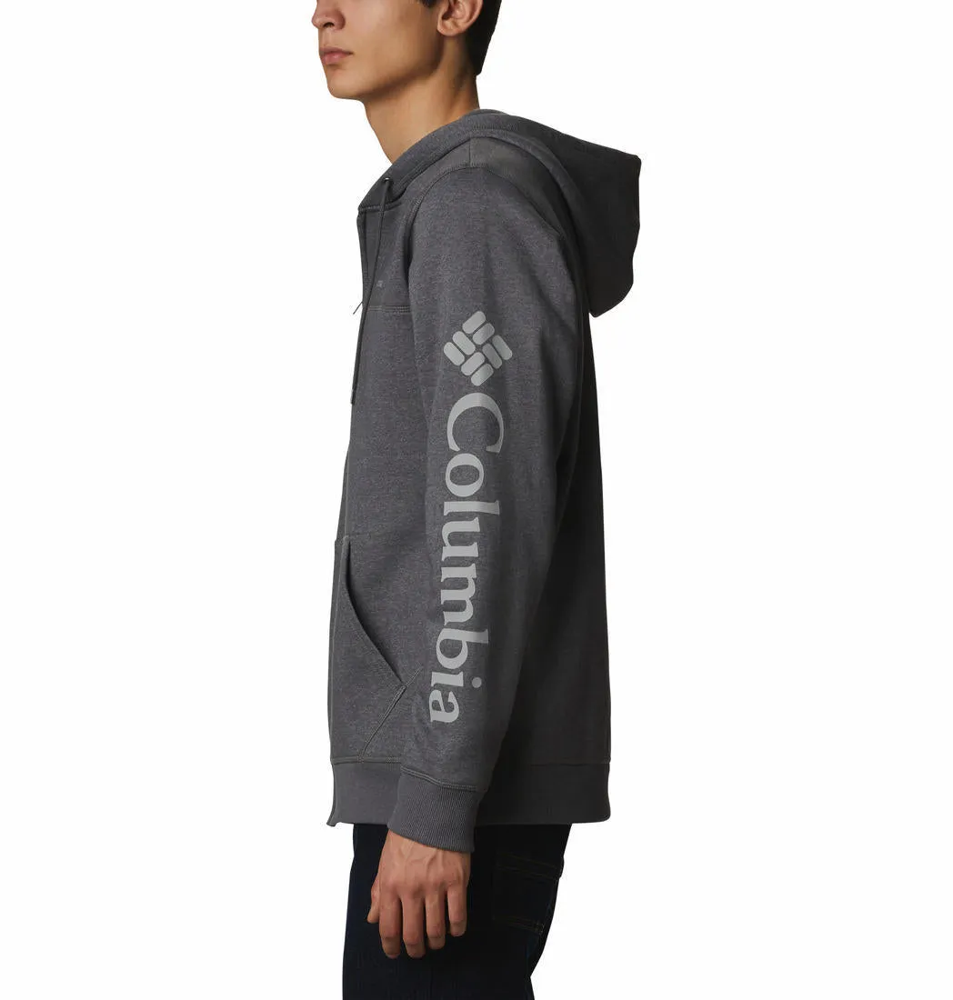 Columbia Men Grey Sun Protection M Logo Fleece Jacket
