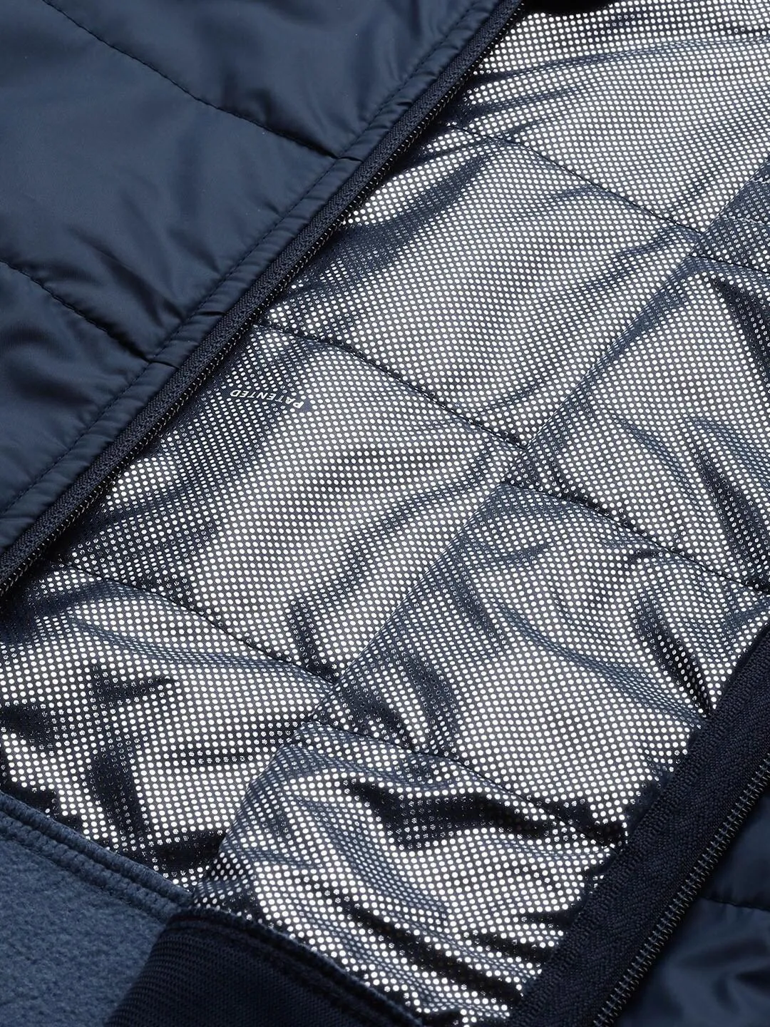 Columbia Men Navy Blue Omni-Heat Reflective Basin Butte Fleece Jacket