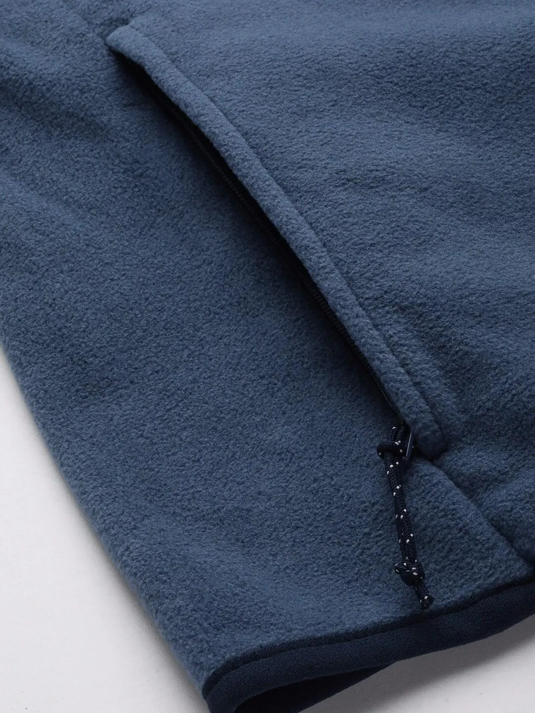 Columbia Men Navy Blue Omni-Heat Reflective Basin Butte Fleece Jacket