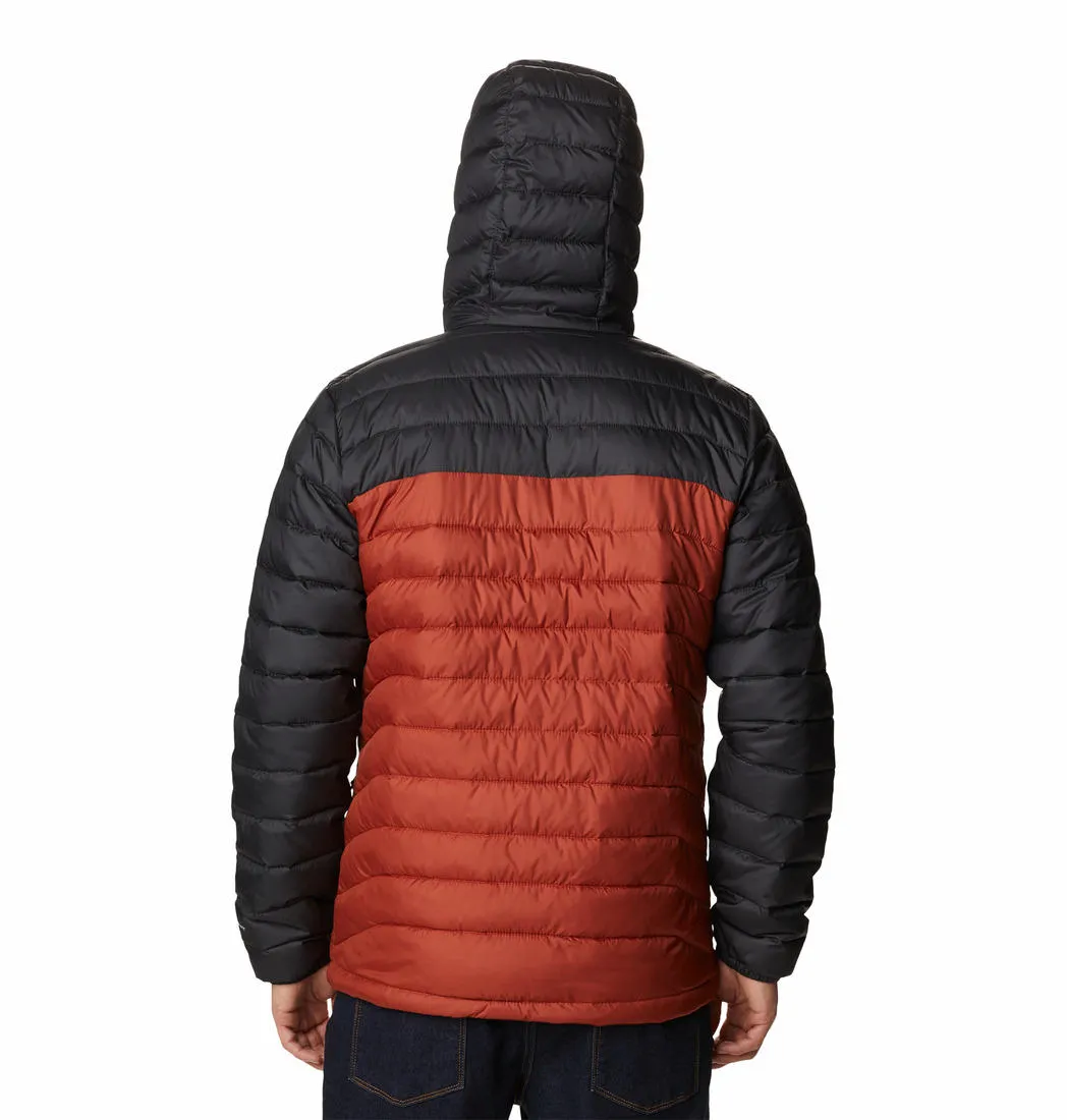 Columbia Men Orange Omni-Heat Reflective Powder Lite Hooded Jacket