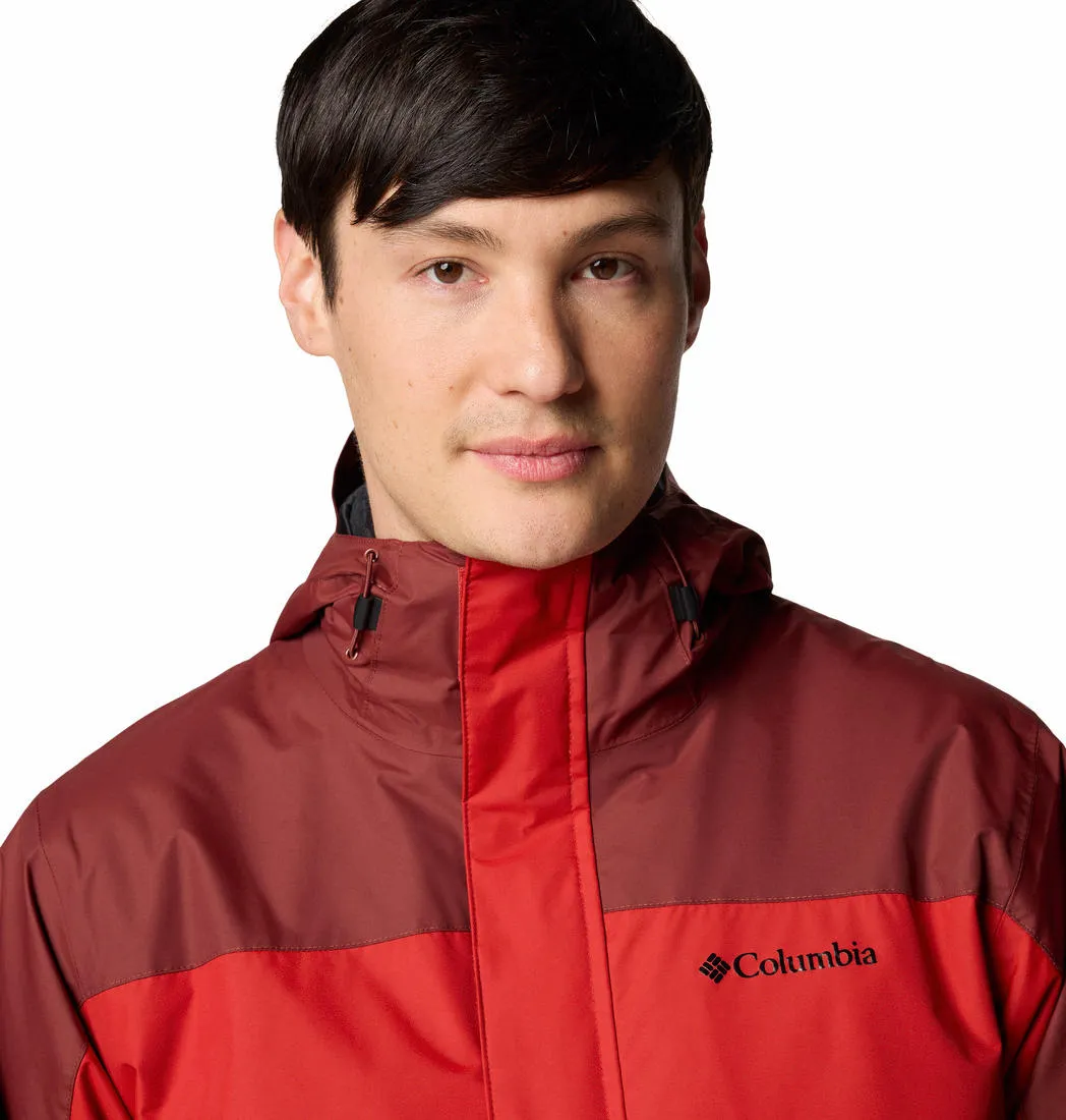 Columbia Men Red Omni-Tech Tunnel Falls II Inetrchangeable Jacket