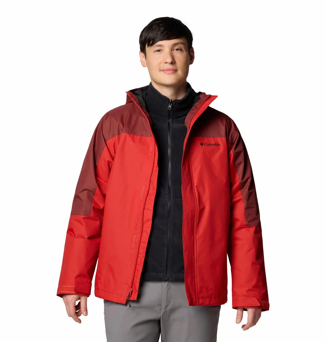 Columbia Men Red Omni-Tech Tunnel Falls II Inetrchangeable Jacket