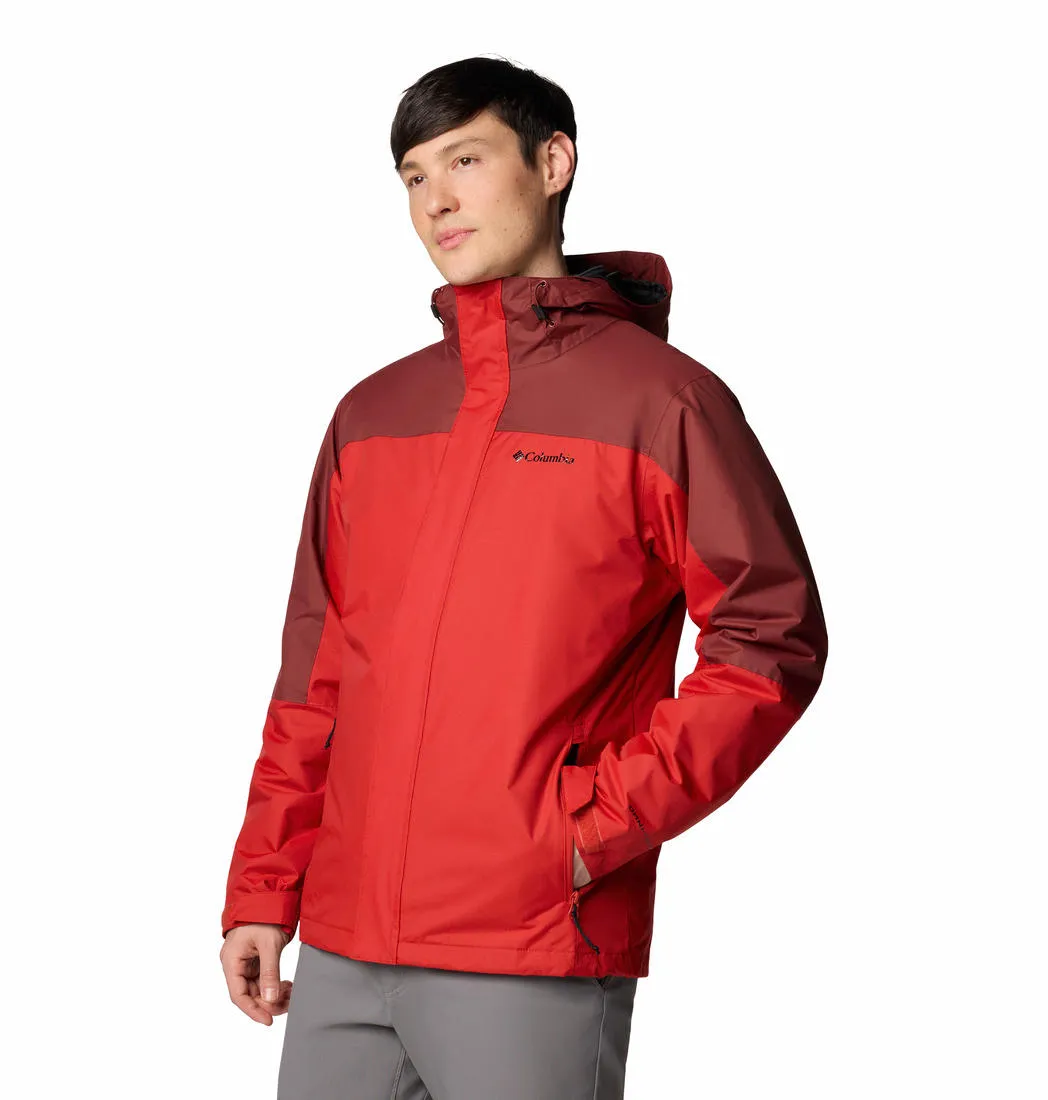 Columbia Men Red Omni-Tech Tunnel Falls II Inetrchangeable Jacket