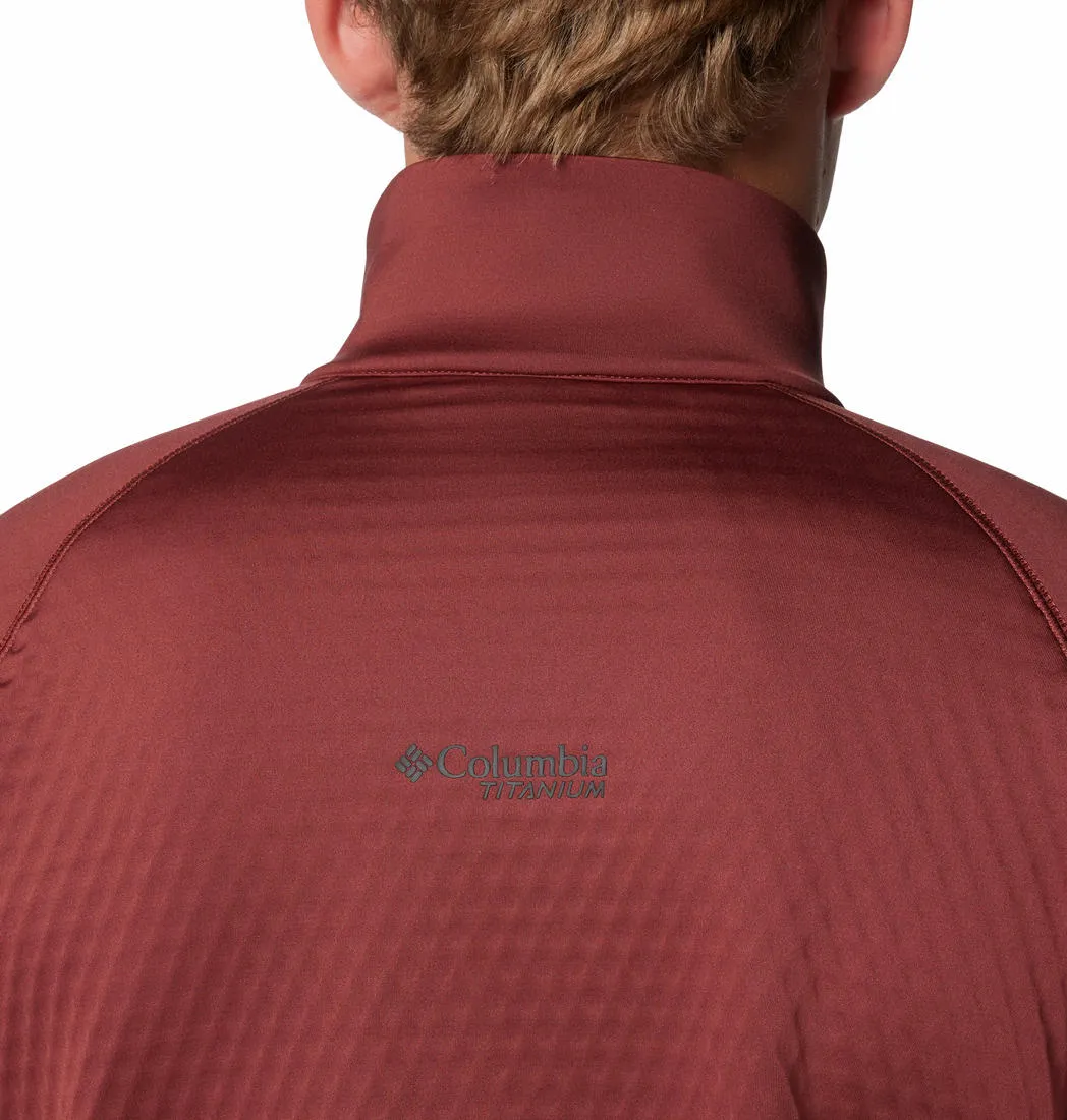 Columbia Men Red Omni-Wick Crystal LeafHelix Fleece Jacket