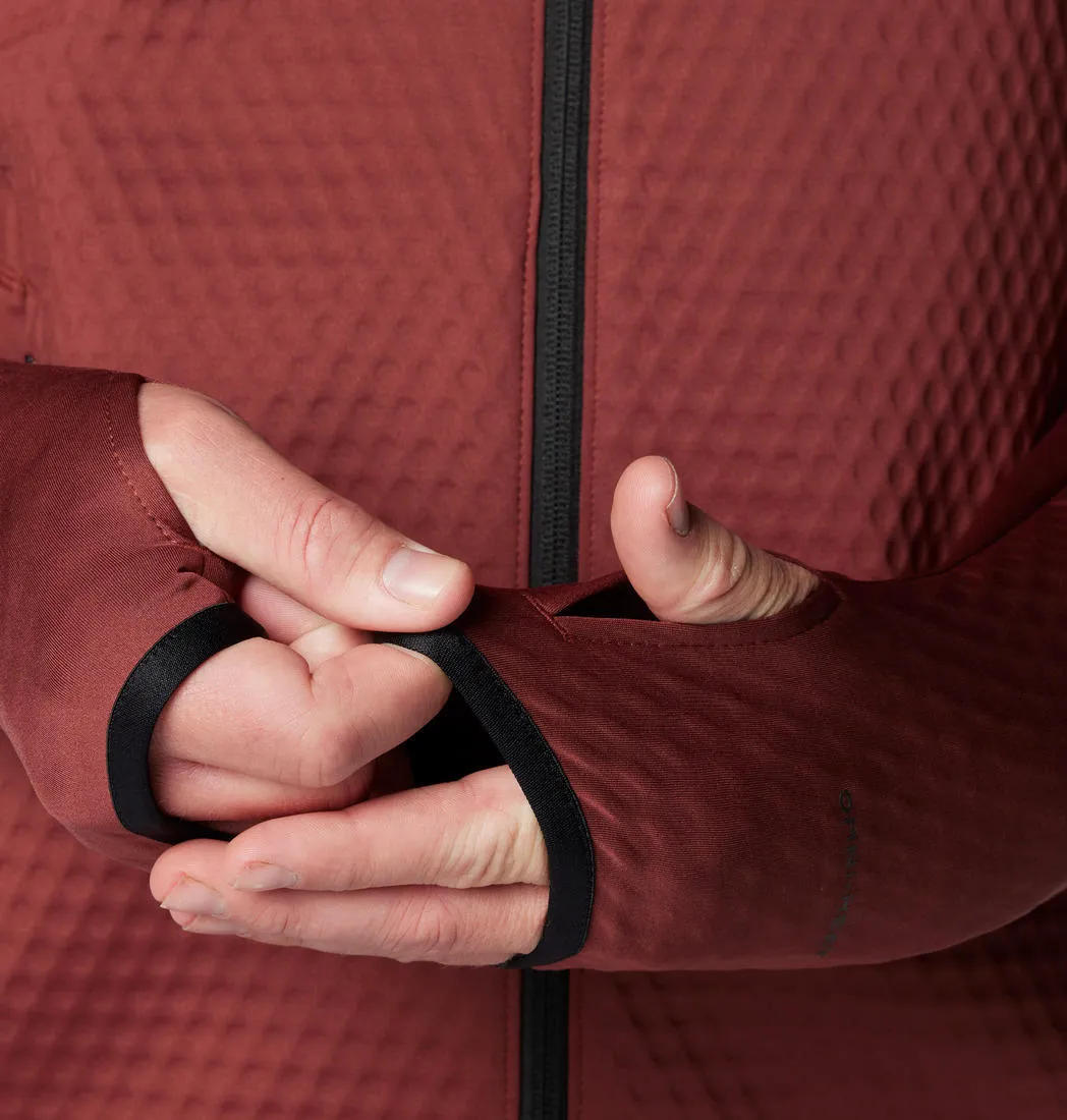 Columbia Men Red Omni-Wick Crystal LeafHelix Fleece Jacket