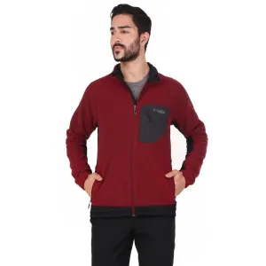 Columbia Men Red Omni-Wick Titan Pass 2.0 II Fleece Jacket