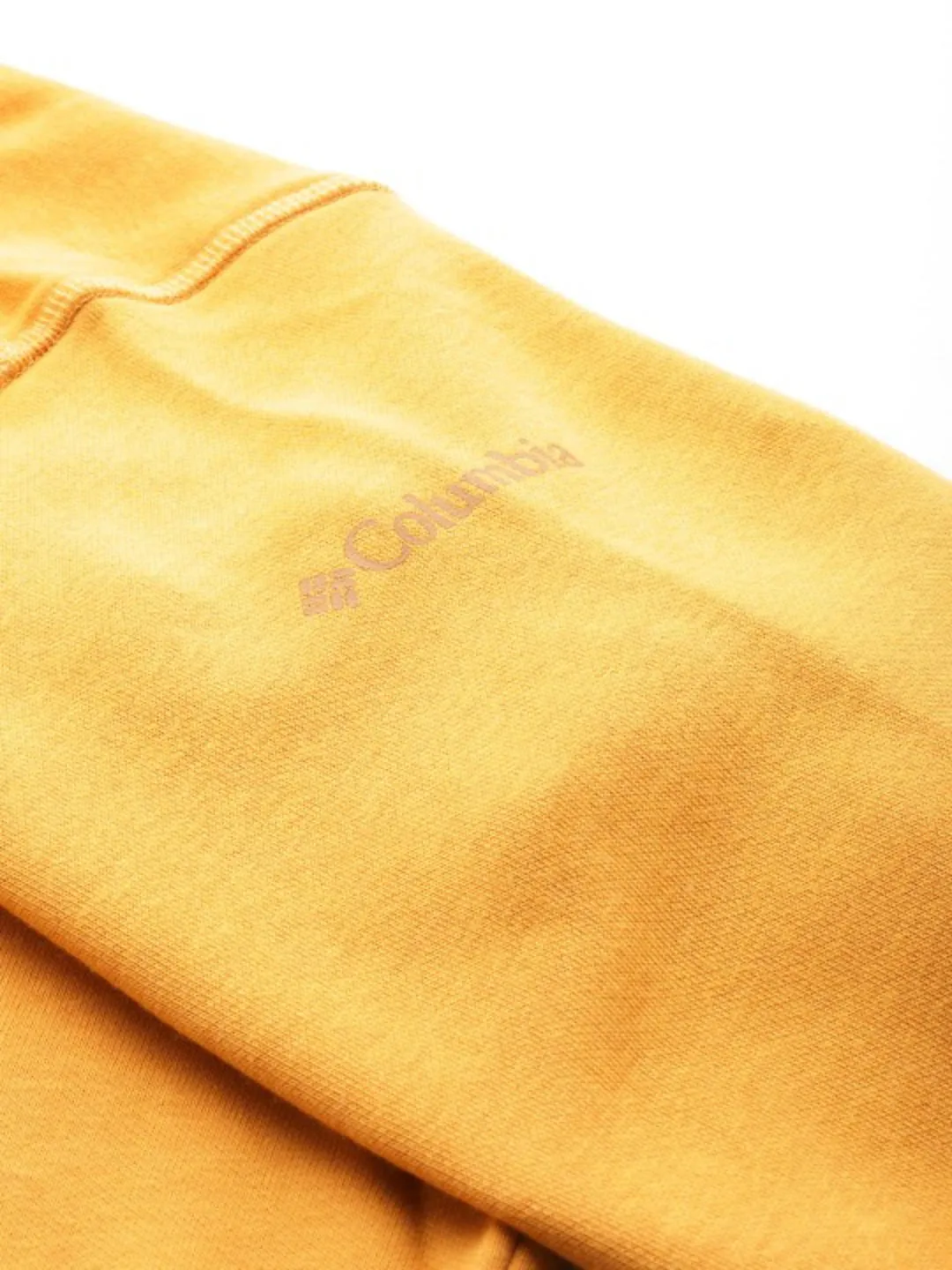 Columbia Men Yellow Sun Protection M Logo Crew Pullover