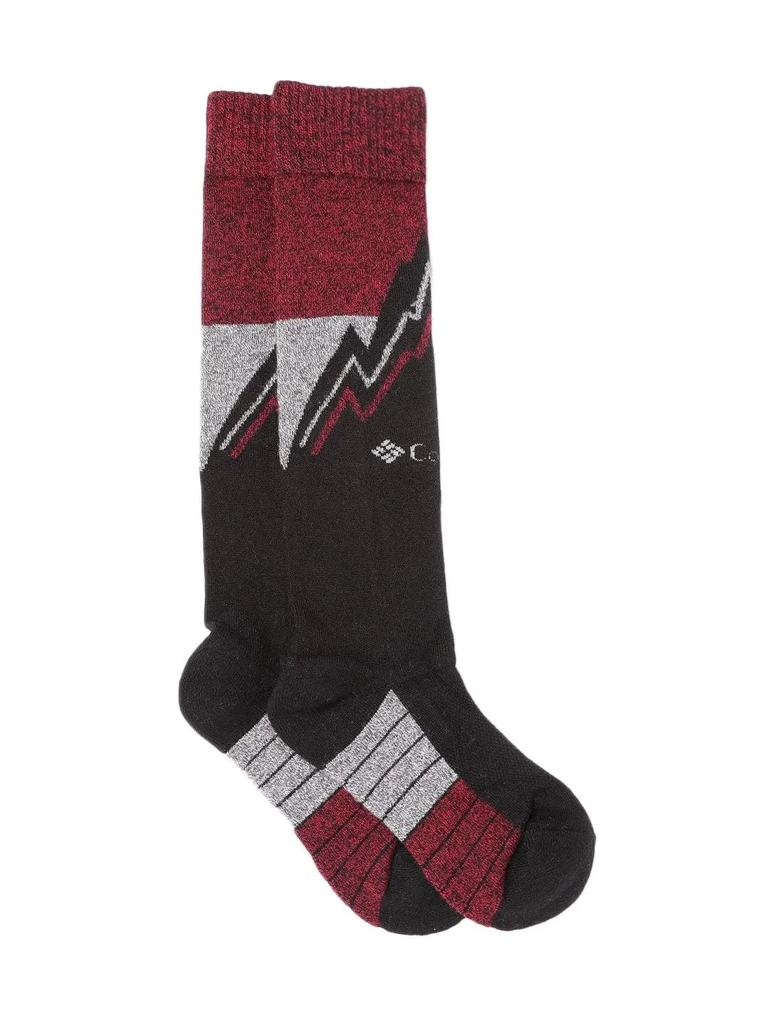 Columbia Unisex Black SOCKS UX 1P SKI OTC/MEDIUM (1 Pair) (Non Returnable)