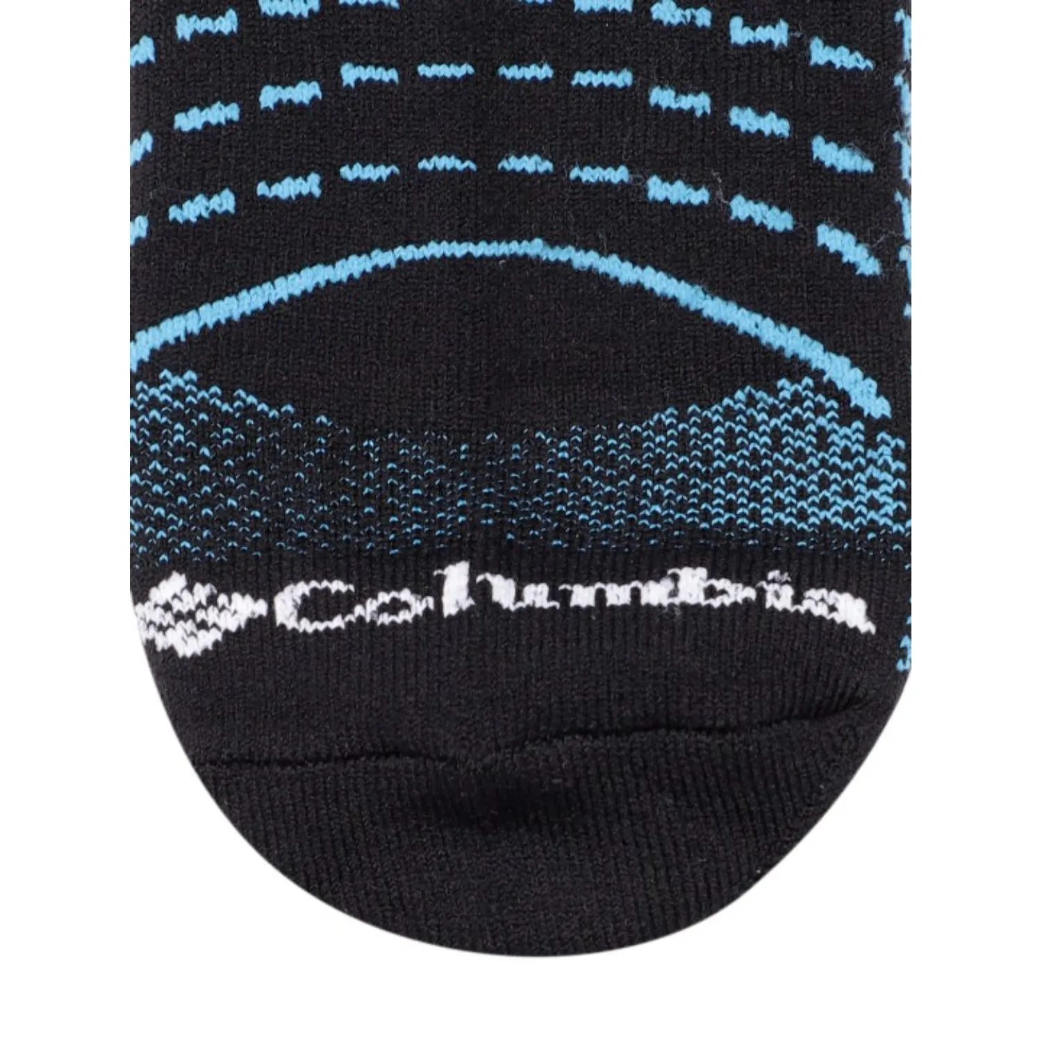 Columbia Womens Black MAPPED BRRR NO-SHOW LIGHTWEIGHT (Non Returnable)