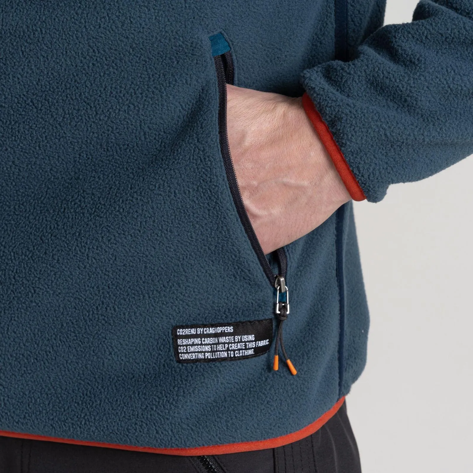 Craghoppers Mens CO2 Renu Half Zip Fleece