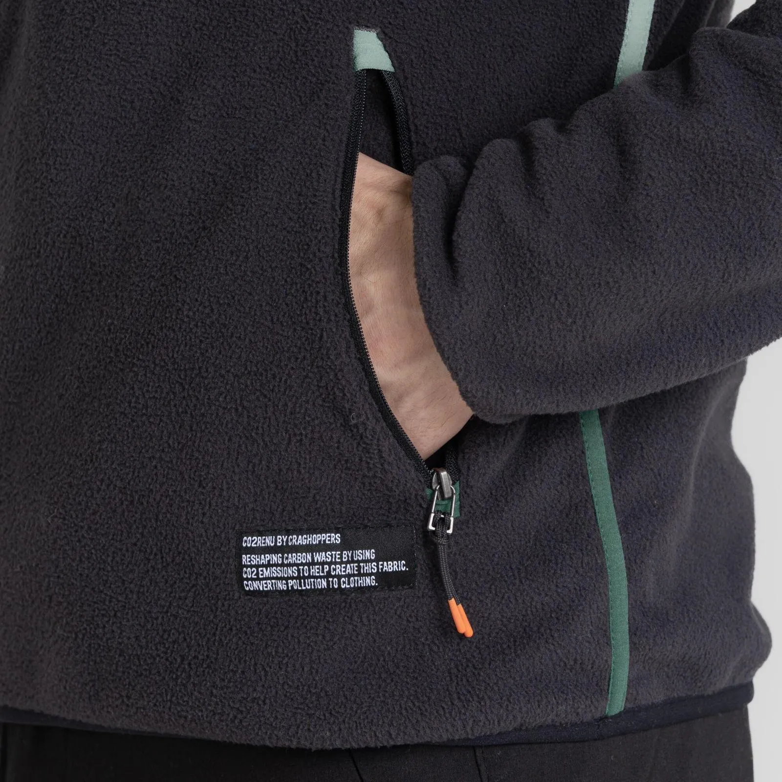 Craghoppers Mens CO2 Renu Half Zip Fleece