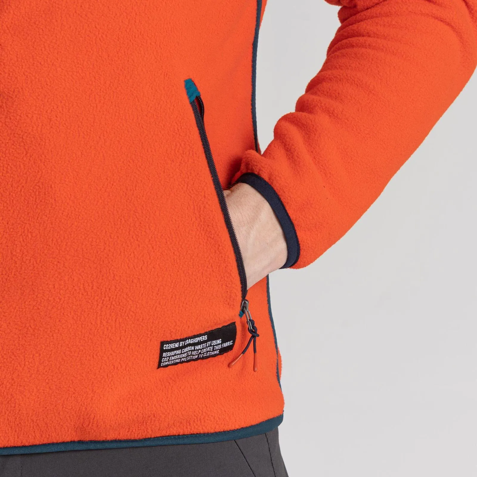Craghoppers Mens CO2 Renu Half Zip Fleece