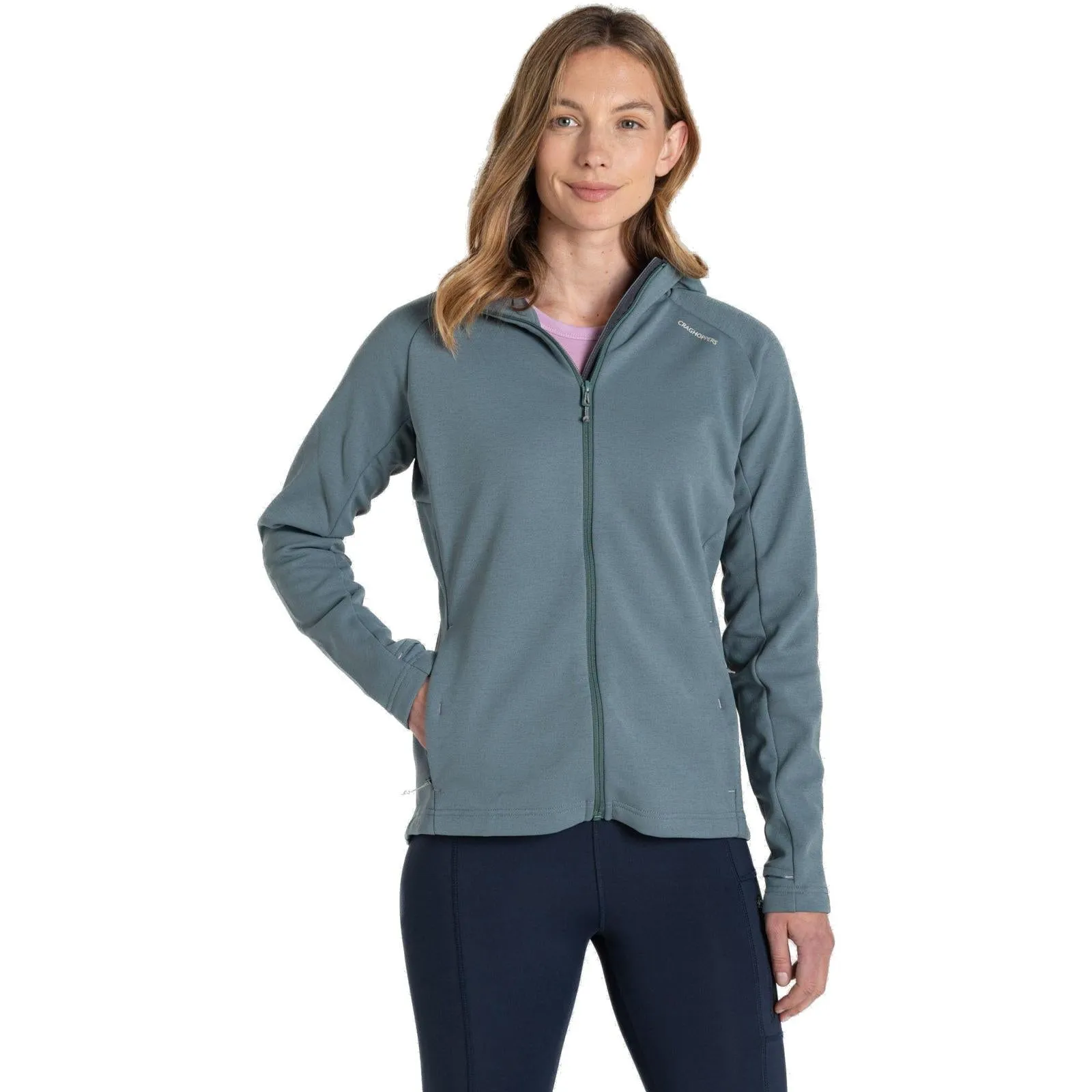 Craghoppers Womens Dynamic Pro Hooded Full Zip Fleece