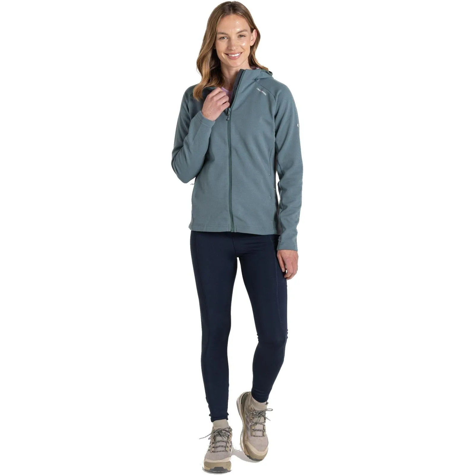 Craghoppers Womens Dynamic Pro Hooded Full Zip Fleece