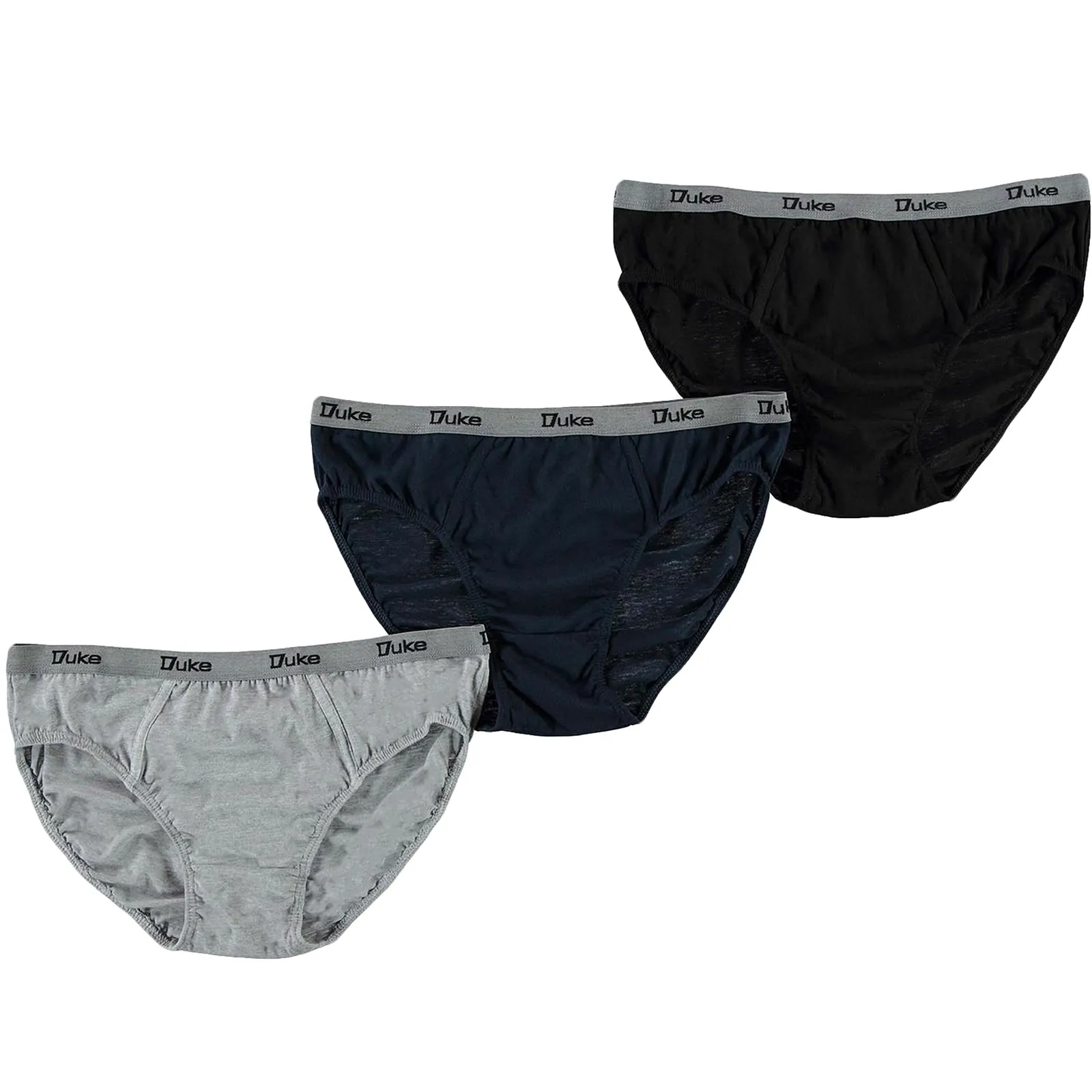 D555 Duke London Mens Big & Tall Kingsize Cotton Briefs - 3 Pack
