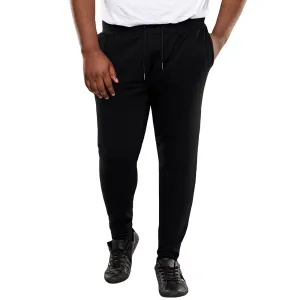 D555 Mens Brandon Big & Tall Slim Fit Cuffed Joggers - Black