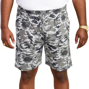 D555 Mens Carlton Big Tall Elasticated Jersey Sweatshorts - Camo
